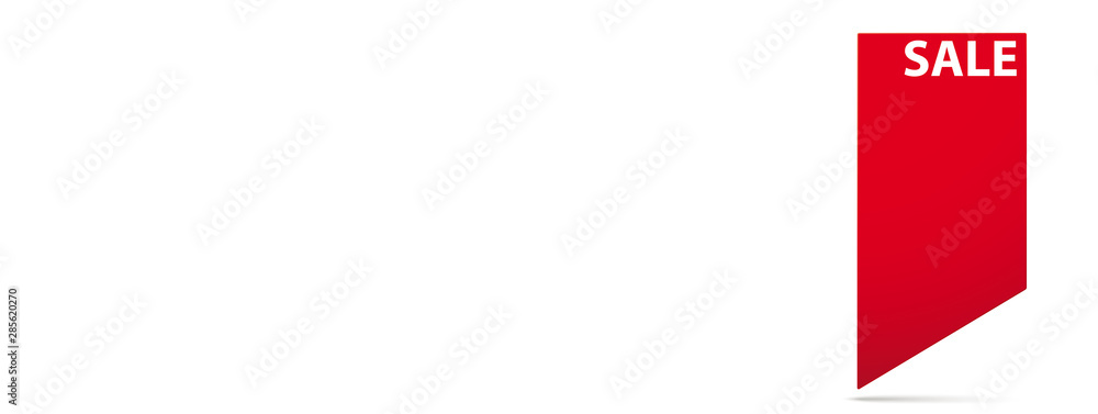 Red Paper Marker Sale Header Red Paper Marker Sale Header