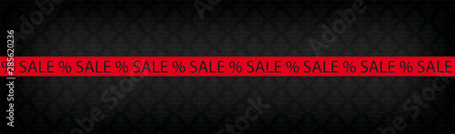 Long Banner Black Friday Ribbon Special Discount