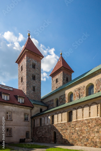 Romanesque church in Czerwinsk nad Wisla, Masovia, Poland