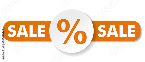 Sale Banner Round Label Percent