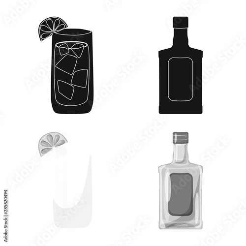 Vector design of cafe and Latin icon. Collection of cafe and national stock vector illustration.