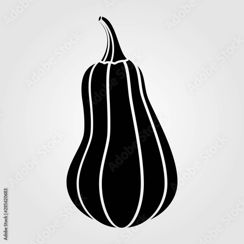 Pumpkin icon isolated on white background. Vector illustration