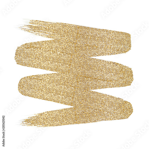 background of golden glitter brush