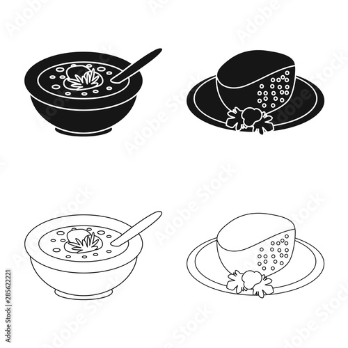 Vector illustration of culture and sightseeing symbol. Collection of culture and originality stock symbol for web.