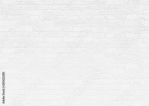 White Brick Wall Background Texture 3D Render 