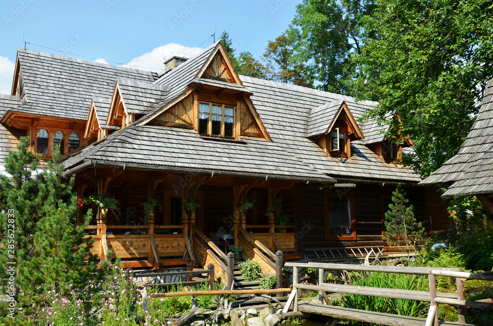 typical highlander houses in Zakopane typical highlander houses in Zakopane