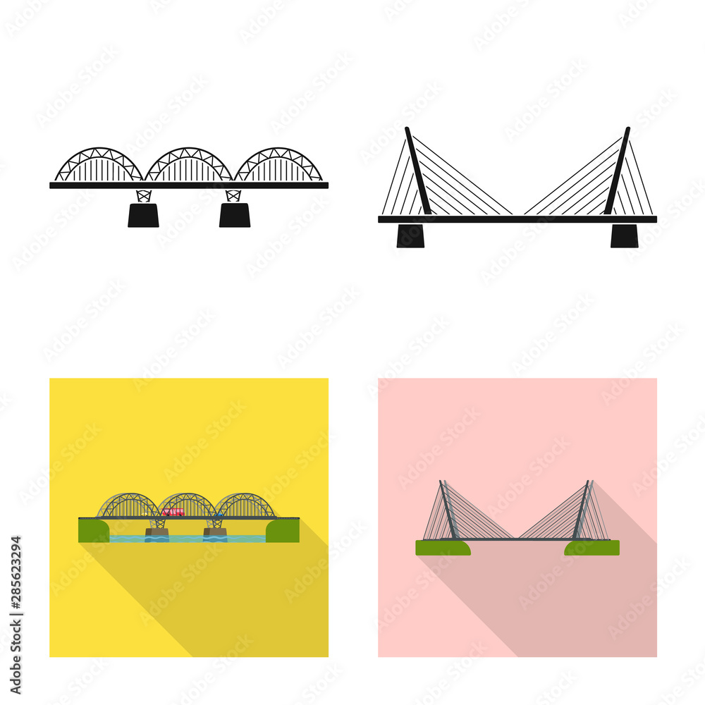 Vector design of connection and design sign. Collection of connection and side stock vector illustration. Vector design of connection and design sign. Collection of connection and side stock vector illustration.