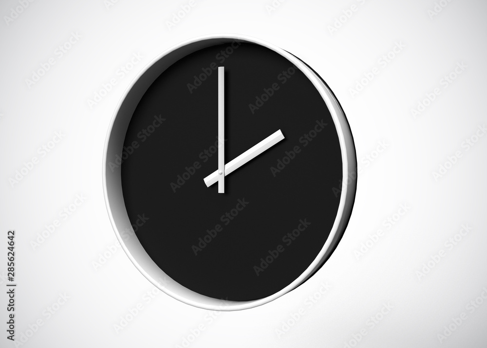Clock 2 O’Clock Time 3D Render Clock 2 O’Clock Time 3D Render
