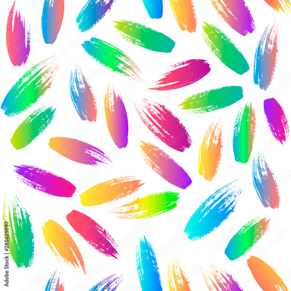 Paint brushes, hand drawn seamless pattern. Grunge ink brush texture. Color paint dry brush strokes. Freehand texture drawing. Abstract background design. Textile, wrapping paper vector fill. Paint brushes, hand drawn seamless pattern. Grunge ink brush texture. Color paint dry brush strokes. Freehand texture drawing. Abstract background design. Textile, wrapping paper vector fill.