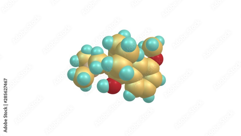 Tramadol drug molecule rotating video Tramadol drug molecule rotating video