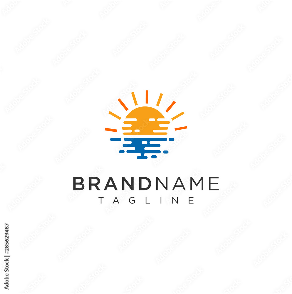Sun Logo Icon Vector Stock On A White Background . Sunrise Logo Design . Sunset Logo Design Template Sun Logo Icon Vector Stock On A White Background . Sunrise Logo Design . Sunset Logo Design Template