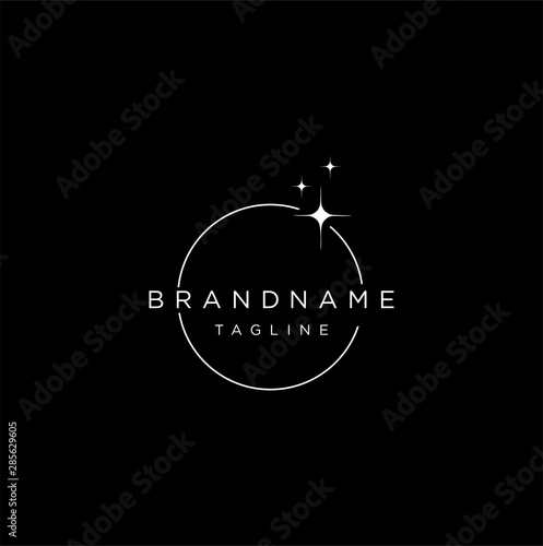Dark Light Logo Icon Design Vector Stock . Light Logo Design Silhouette Template Vector Stock