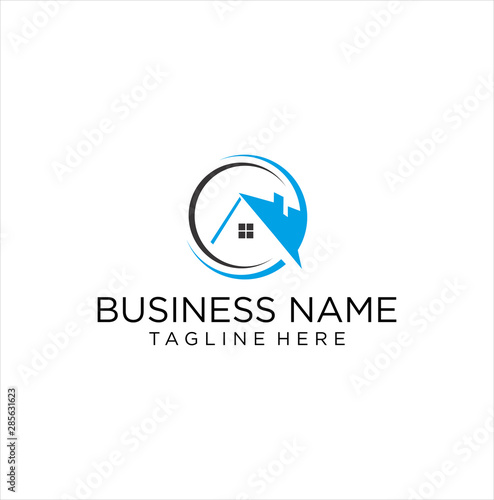 Letter O House Logo Design . Letter O Home Logo Letter O Real Estate Logo Roof, Construction, architecture, apartment, duplex, Properties, dormitoriy, dwellings, mortgage, real estate developer logo