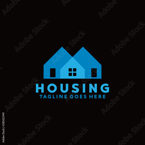House Logo Vector Design Template. Modern and Geometric Icon. Shape And Home Symbol.
