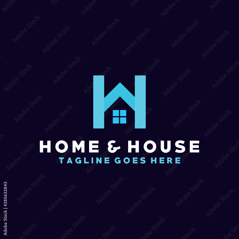 Letter H Logo For House Vector Design Template. Modern and Geometric Icon. Shape And Home Symbol. Letter H Logo For House Vector Design Template. Modern and Geometric Icon. Shape And Home Symbol.