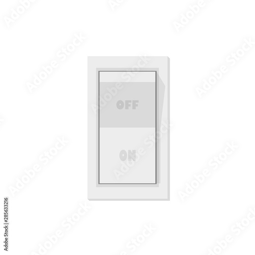 on and off switch in flat style
