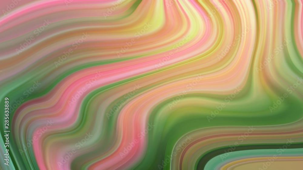 Obraz premium Swirl lines of pink, green, and yellow marble texture for a background.