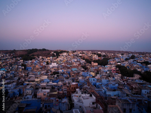 The famous blue city in Jodhpur. Mehrangarh Fort, Rajasthan - India © Waranya