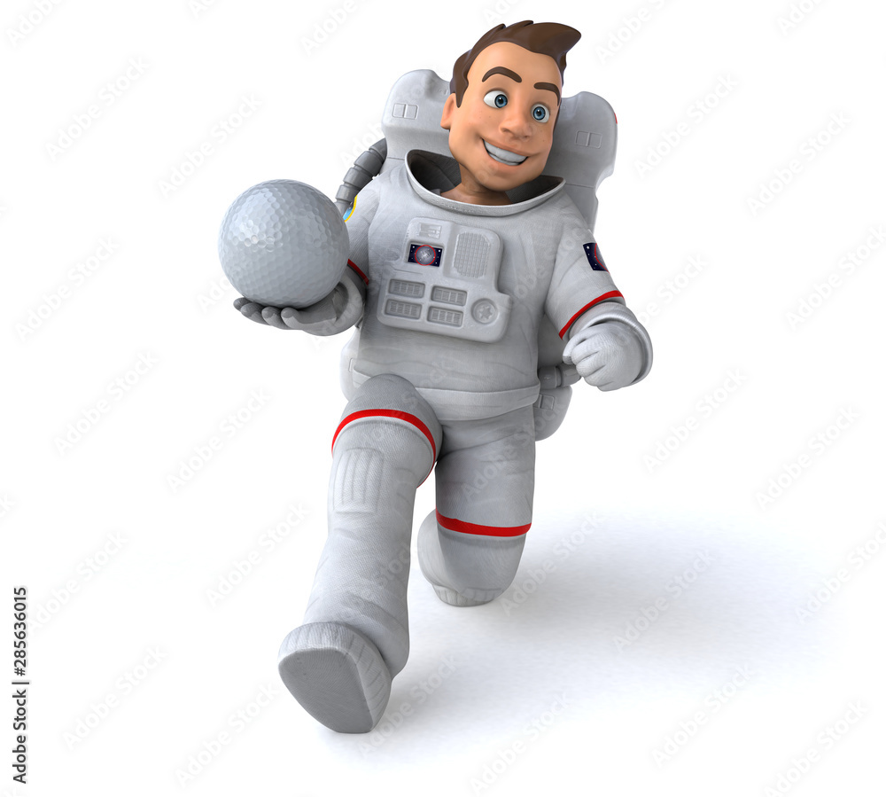 Fun astronaut - 3D Illustration Fun astronaut - 3D Illustration