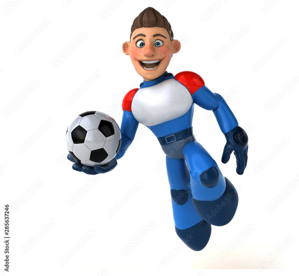 Super modern superhero - 3D Illustration Super modern superhero - 3D Illustration