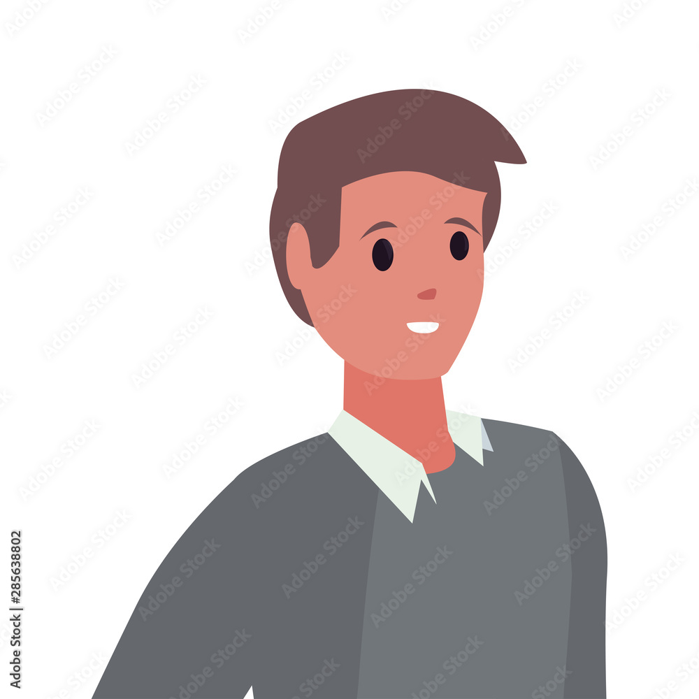 businessman portrait character white background businessman portrait character white background