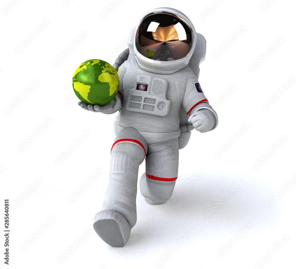 Fun astronaut - 3D Illustration Fun astronaut - 3D Illustration