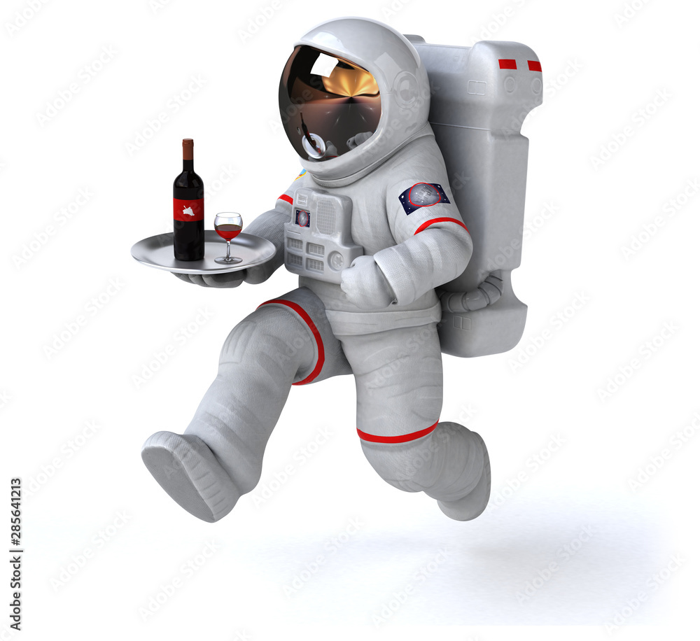 Fun astronaut - 3D Illustration Fun astronaut - 3D Illustration
