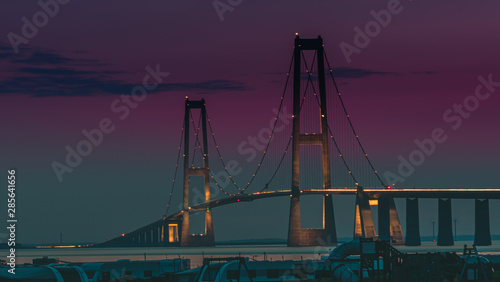 Most w Dani na Duży Bełt na morzu bałtyckim