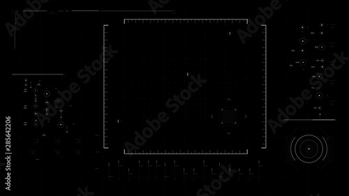 Futuristic user interface design element Video overlay 012