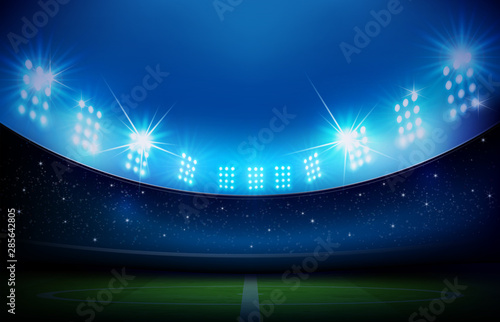 Soccer field with stadium 0001