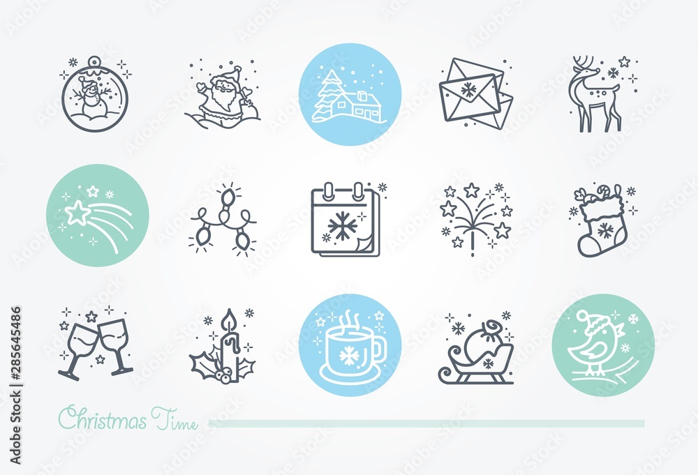 Christmas Time icon collection