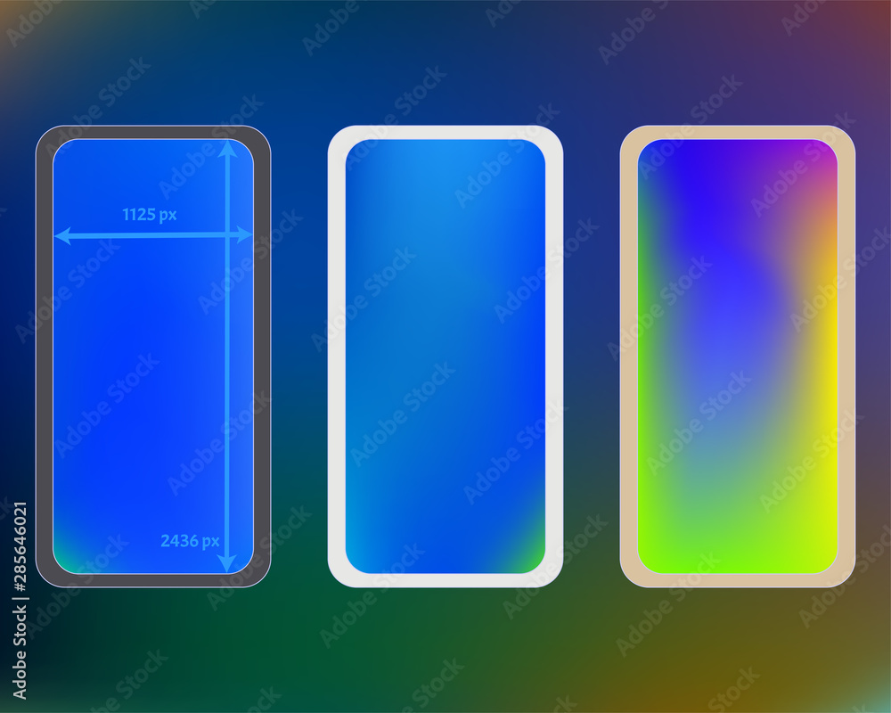 Mesh, multicolor phone backgrounds kit. Mesh, multicolor phone backgrounds kit.