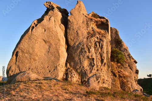 Altopiano dell' Argimusco - Montalbano Elicona- Sicilia Mionti Peloritani . Le pietre possiedono particolari forme, antropomorfe e zoomorfe photo