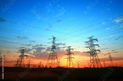 the pylon in the evening