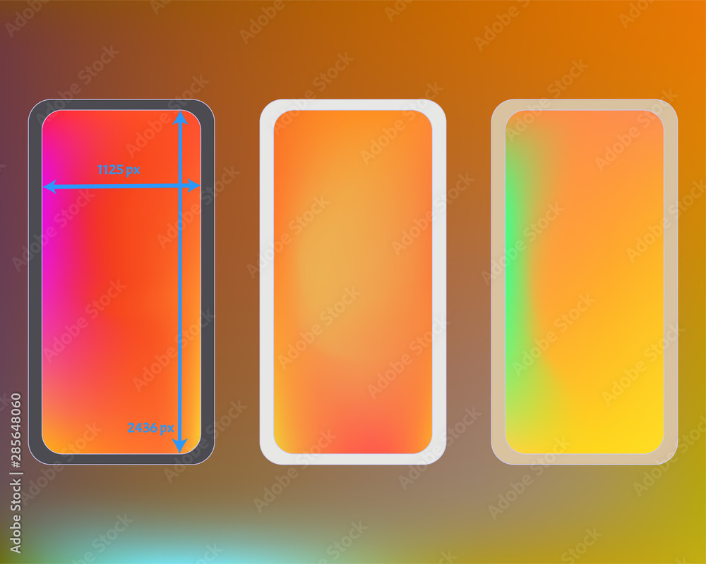 Mesh, multicolor phone backgrounds kit. Mesh, multicolor phone backgrounds kit.