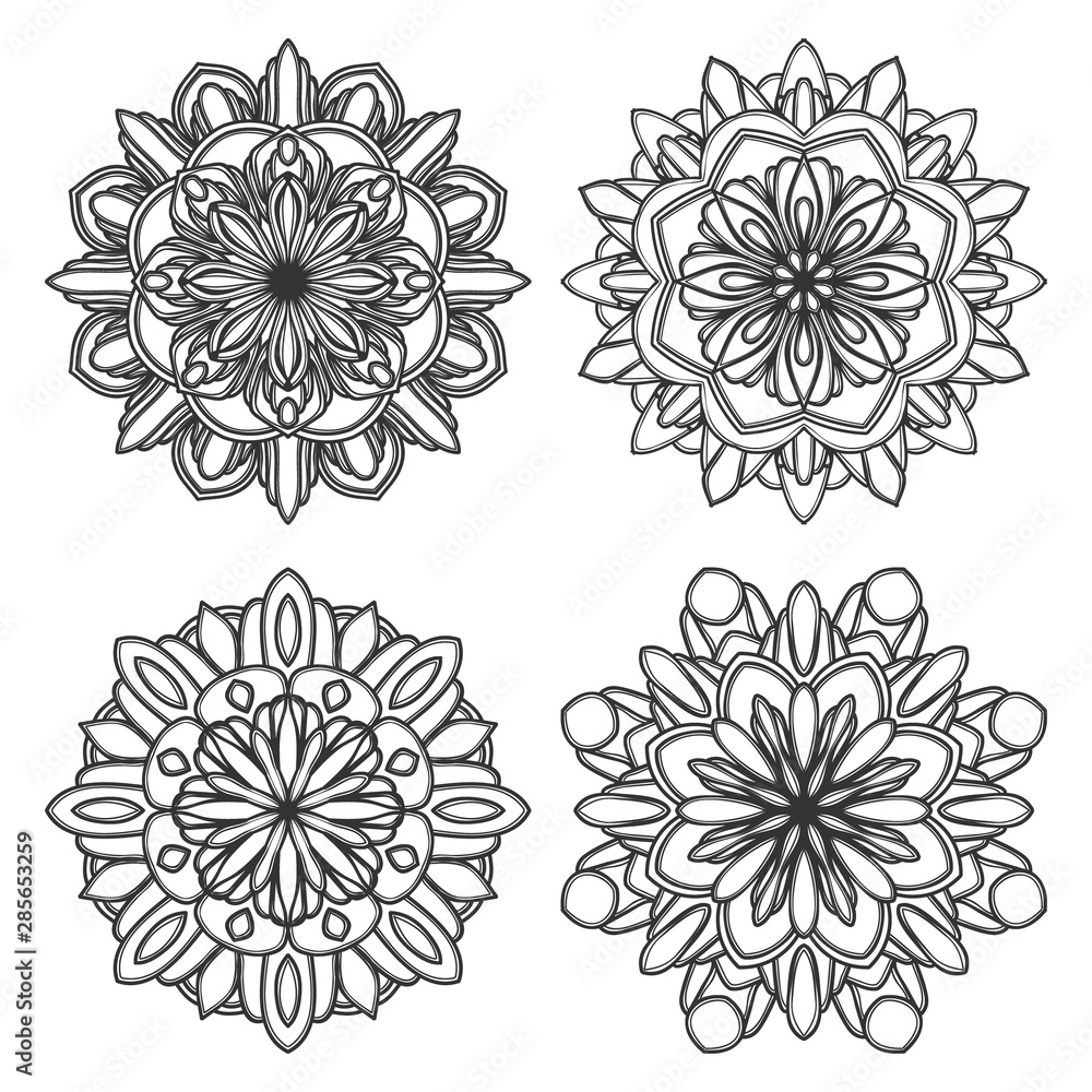 mandala flower illustration vector design mandala flower illustration vector design