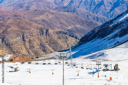 Vista do Valle Nevado - Santiago Chile - América do Sul photo