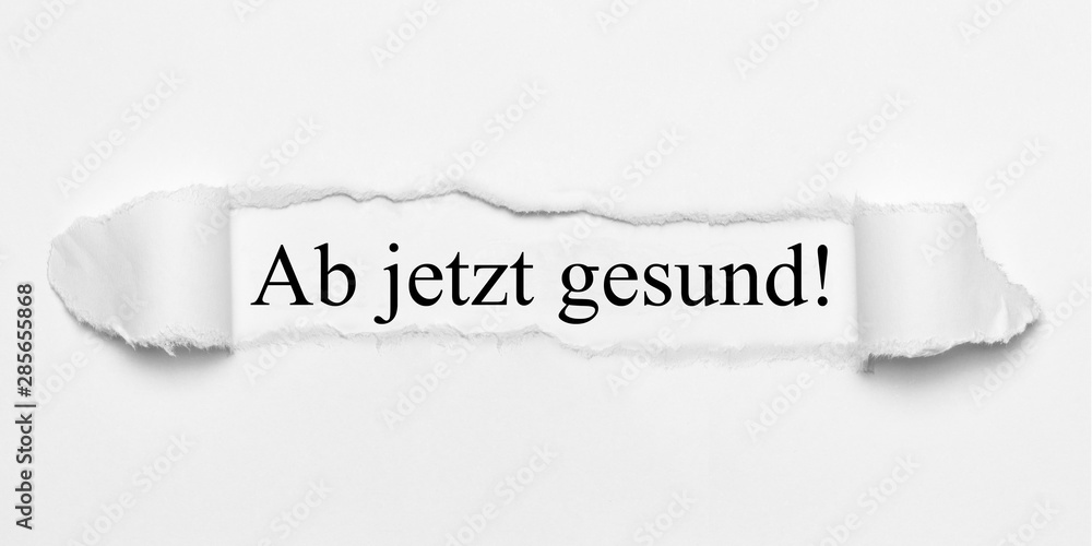 Obraz premium Ab jetzt gesund!