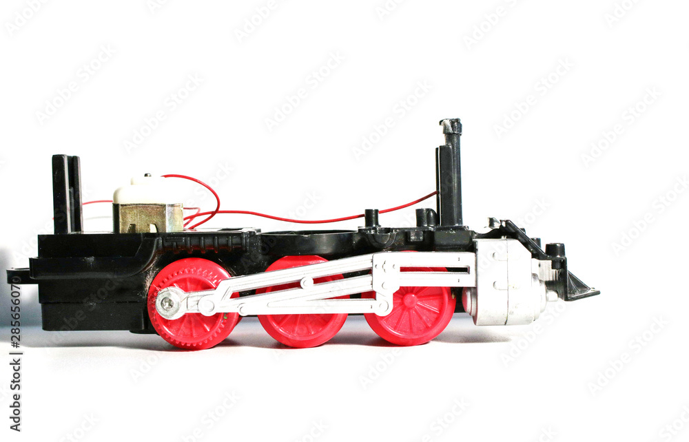 steam train on white background steam train on white background