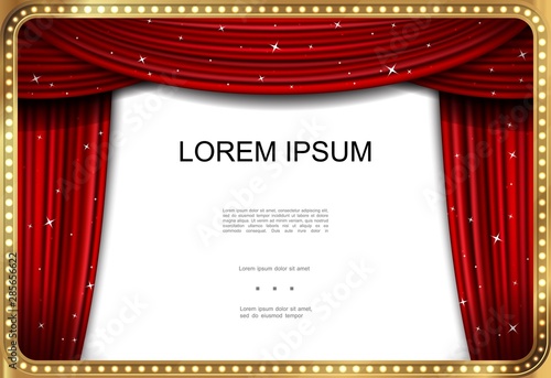 Realistic Showtime Advertising Template