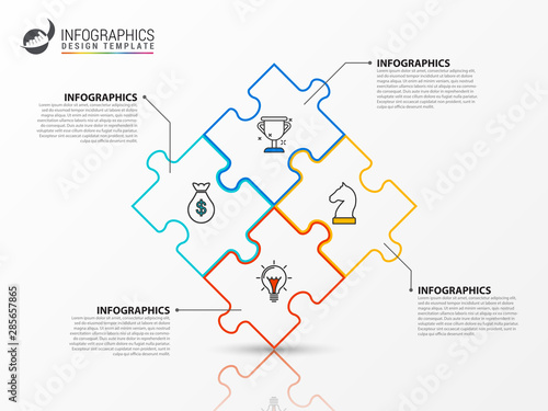 Infographic design template. Creative concept with 4 steps