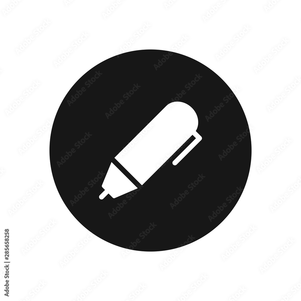 Pen vector icon, simple sign for web site and mobile app. Pen vector icon, simple sign for web site and mobile app.