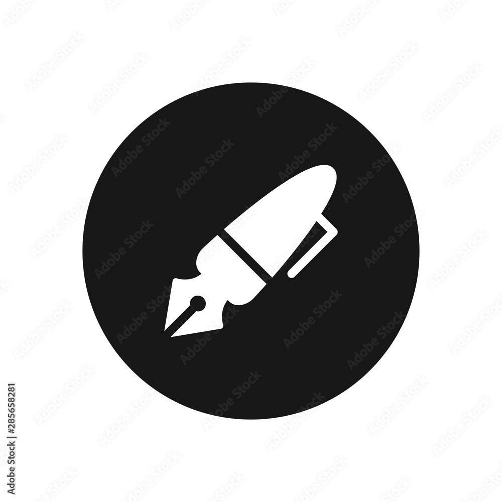 Pen vector icon, simple sign for web site and mobile app. Pen vector icon, simple sign for web site and mobile app.