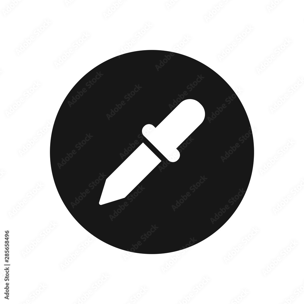 Eyedropper vector icon, simple sign for web site and mobile app. Eyedropper vector icon, simple sign for web site and mobile app.