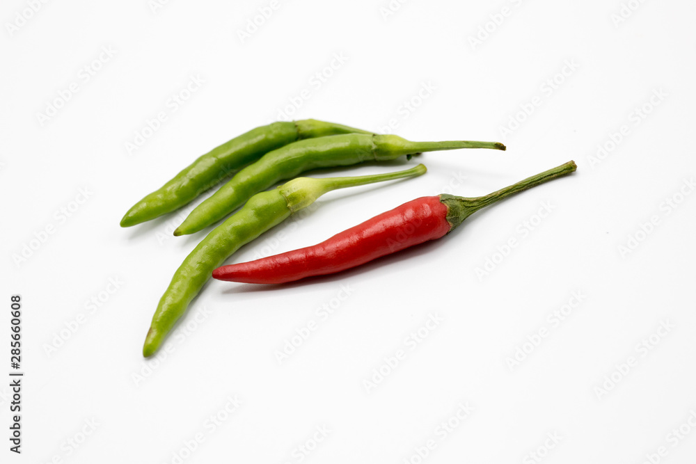 red chili peppers isolated on white background red chili peppers isolated on white background