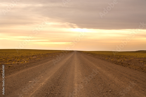 Road in the Altiplano (high Andean plateau) at an altitude of 4000m, Los Flamencos National Reserve, Atacama desert, Antofagasta Region, Chile, South America