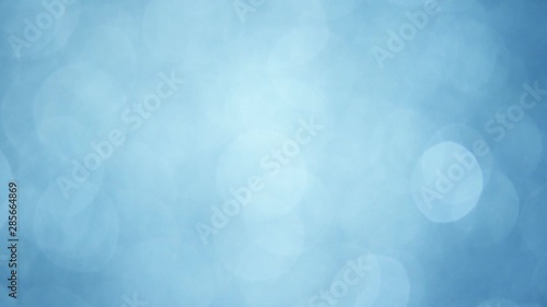 blue abstract blurred Christmas lights bokeh background