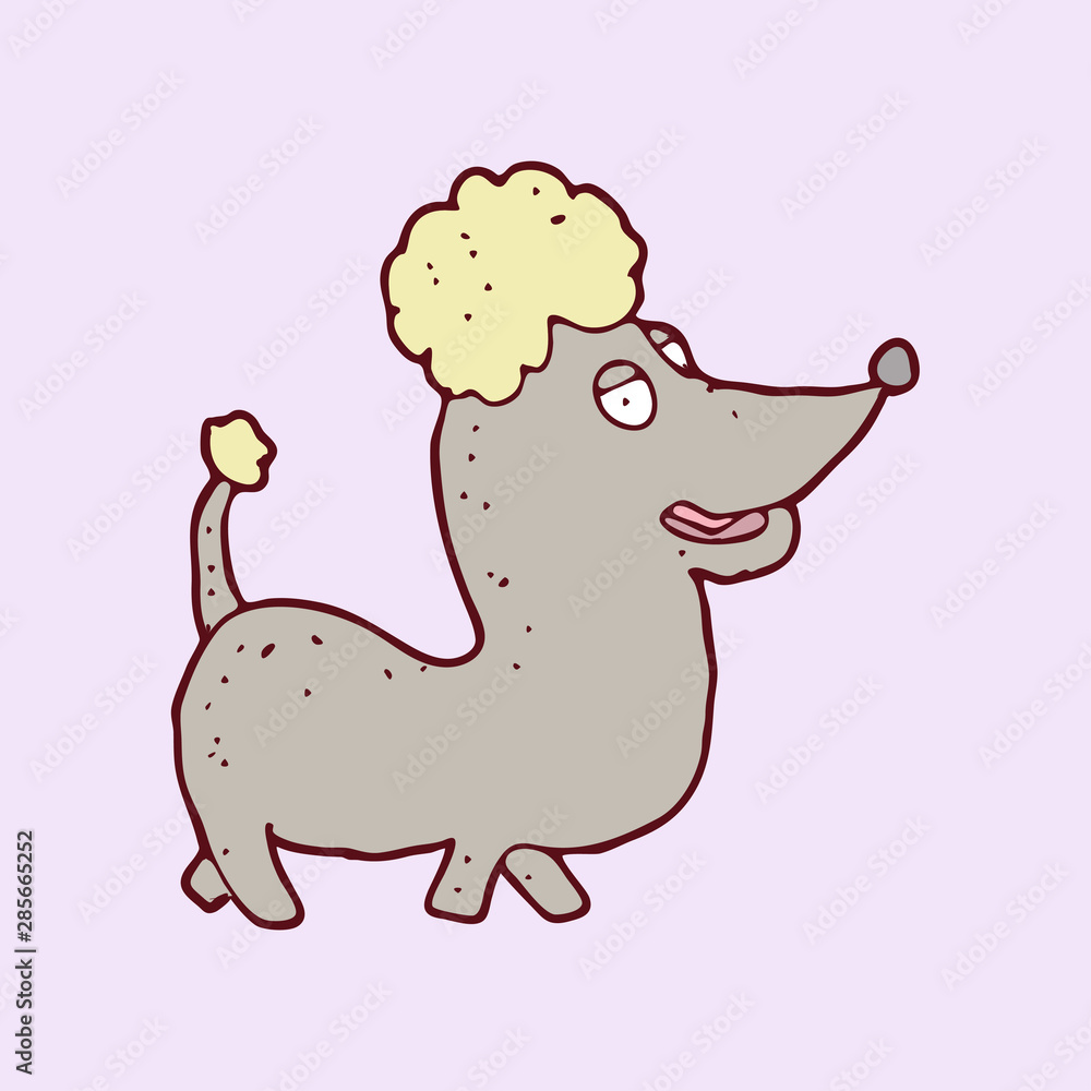 digitally drawn illustration dog character design. hand drawing style digitally drawn illustration dog character design. hand drawing style