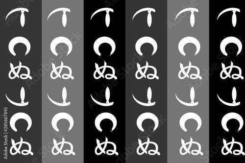 歌舞伎の定式幕 伝統模様かまわぬ Stock イラスト Adobe Stock