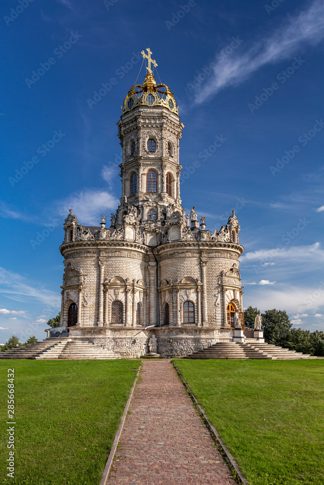 The Temple of the Sign of the Mother of God in Dubrovitsy, Russia, Moscow region